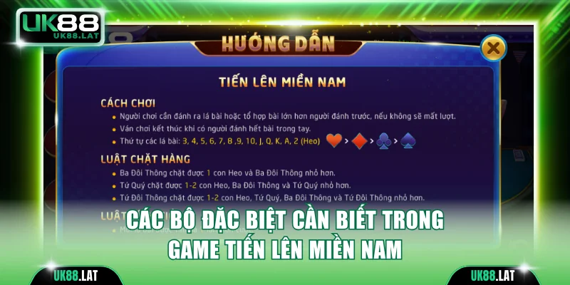 Các bộ đặc biệt cần biết trong game Tiến Lên miền Nam