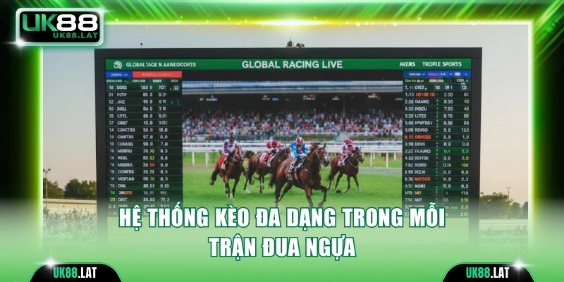 Hệ thống kèo đa dạng trong mỗi trận đua ngựa
