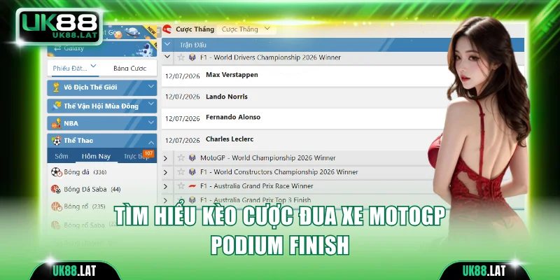 Tìm hiểu kèo cược đua xe MotoGP Podium Finish