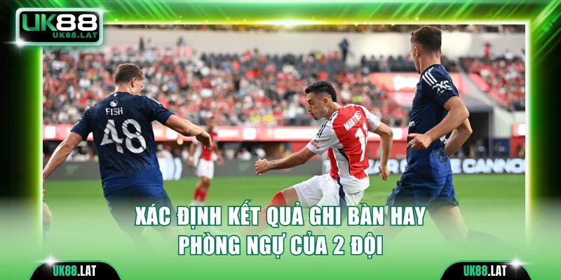 Xác định kết quả ghi bàn hay phòng ngự của 2 đội